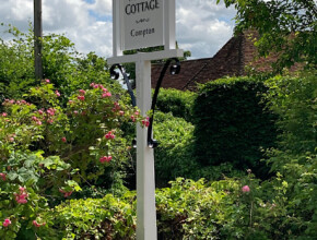 Sign post signwriting by sign writer