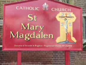 Church Sign Writing by Signwriter