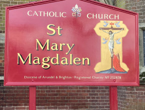 Church Sign Writing by Signwriter